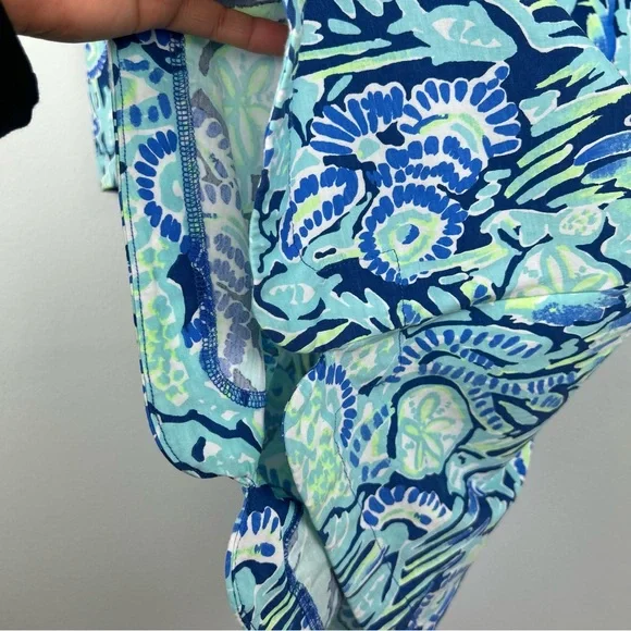 Lilly Pulitzer pima cotton 3/4 sleeve Marlowe dress Women's size S indigo sunset - Picture 6 of 14